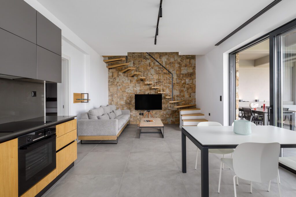 Living room and seating area